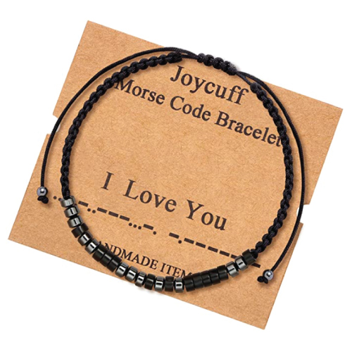Love Quote Morse Code Bracelet